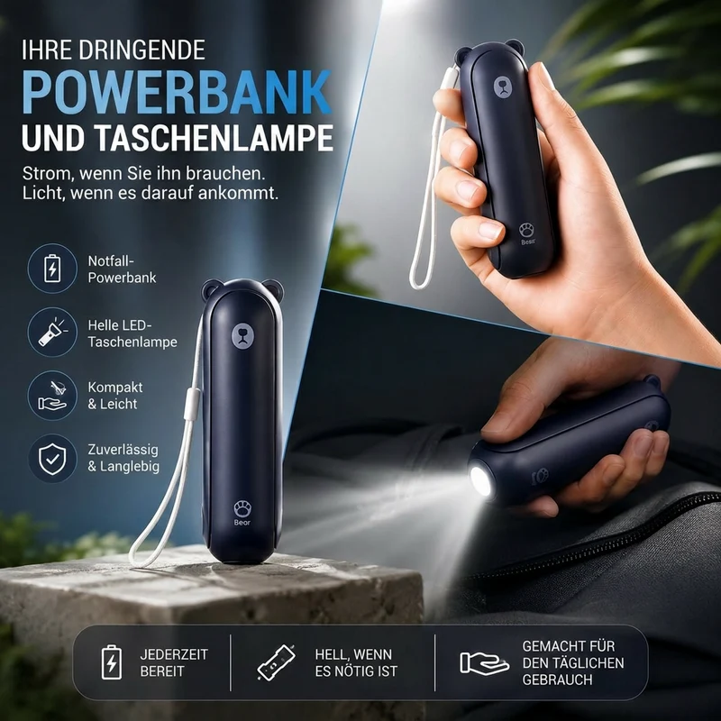 Handventilator mit Powerbank | Kühlvolt