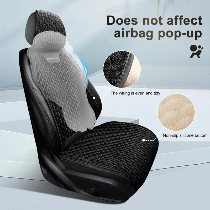 Linnen Autostoelhoes – Ademend, Antislip & Universele Bescherming voor Elke Auto