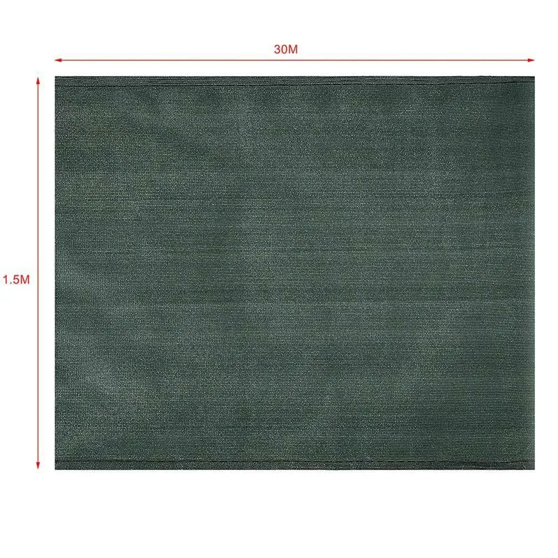Telo Ombreggiante 1,5 x 30 Mt Rete Ombra 90% Frangivento Frangivista + Fascette