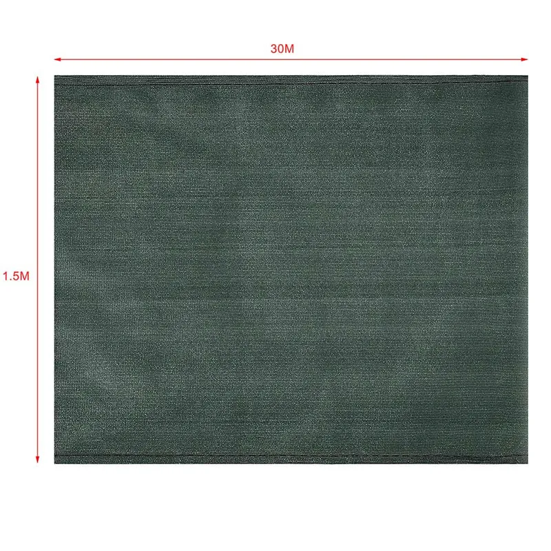 Telo Ombreggiante 1,5 x 30 Mt Rete Ombra 90% Frangivento Frangivista + Fascette