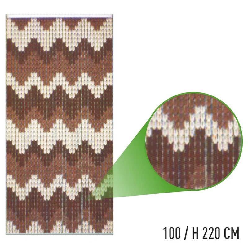 Tenda Moschiera Porta Finestra 100x220cm 36 corde Decorazione Geometrica