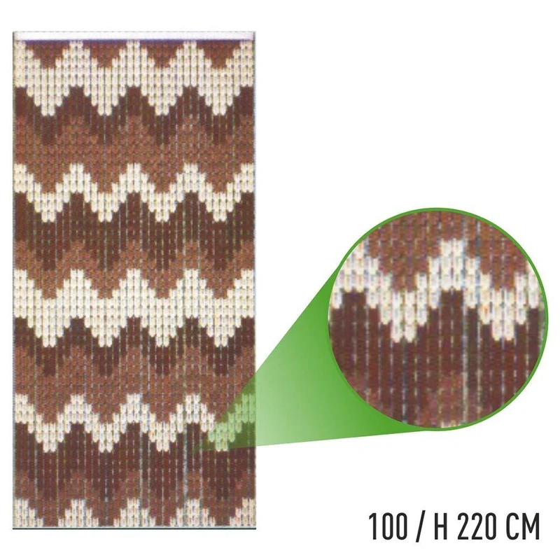 Tenda Moschiera Porta Finestra 100x220cm 36 corde Decorazione Geometrica