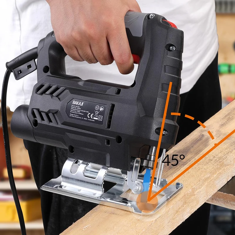 Seghetto Elettrico Alternativo 400W Velocita Regolabile 8 Lame per Legno Metallo