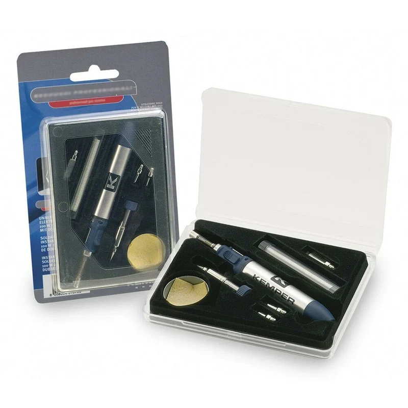 Kit Microsaldatura Micro Saldatore a Gas Saldatura Stagno Fiamma Libera e Punte