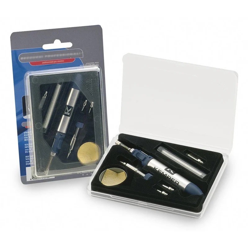 Kit Microsaldatura Micro Saldatore a Gas Saldatura Stagno Fiamma Libera e Punte