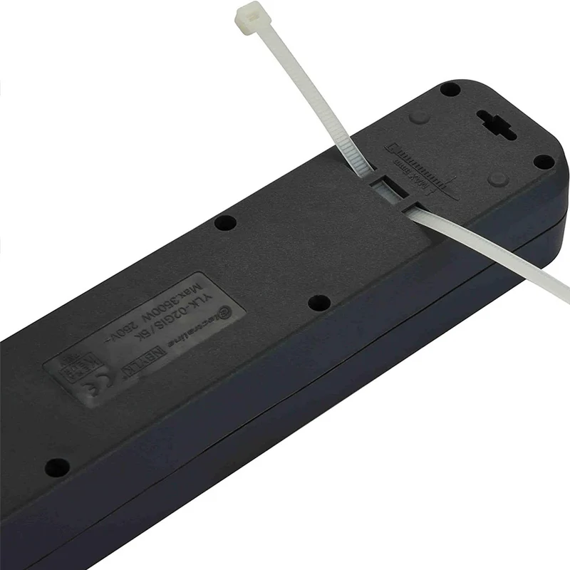 Multipresa Ciabatta Scarpetta Eelettrica 4 Prese Schuko 10/16A Italiana Nero