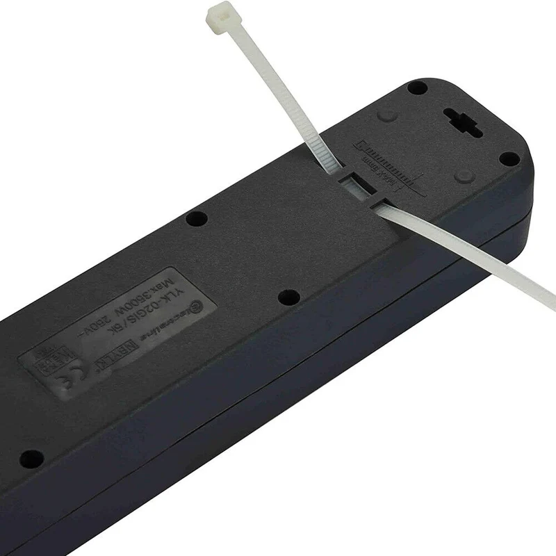 Multipresa Ciabatta Scarpetta Eelettrica Scarpetta 4 Prese Schuko 10/16A Nero