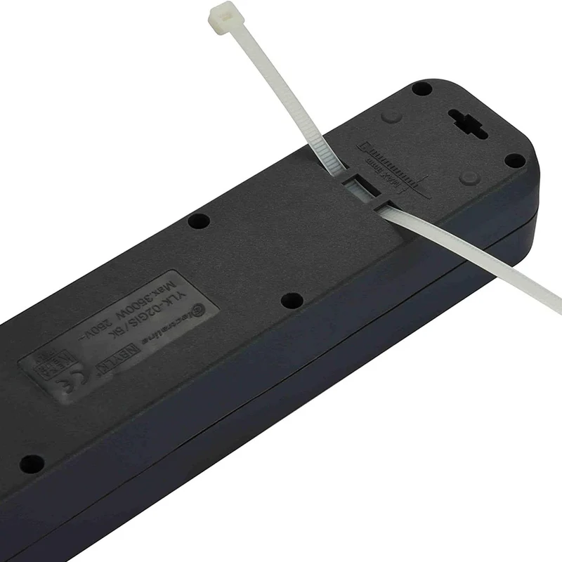 Multipresa Ciabatta Scarpetta Eelettrica Scarpetta 4 Prese Schuko 10/16A Nero