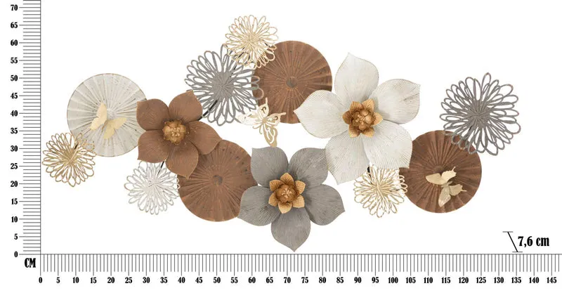 Pannello Decorativo 3D in Ferro Broty 136,5x7,6x68,6 cm