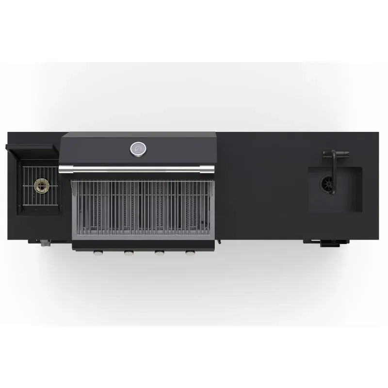 CUCINA DA ESTERNO BRABURA LITE 400 222,5x62,5x92 CM NERO
