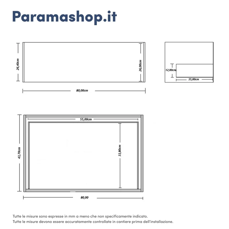 Mobile bagno sospeso modulare 80cm due cassetti apertura push&pull rovere barok con lavabo | Galdor