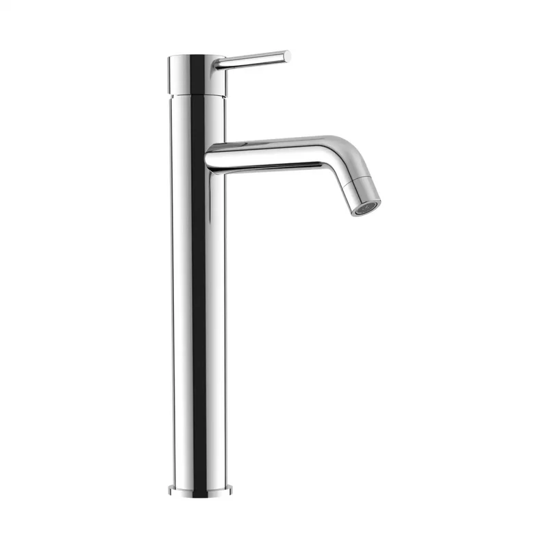 Set miscelatore lavabo alto e bidet senza scarico ed incasso doccia con deviatore in ottone cromato | Ava