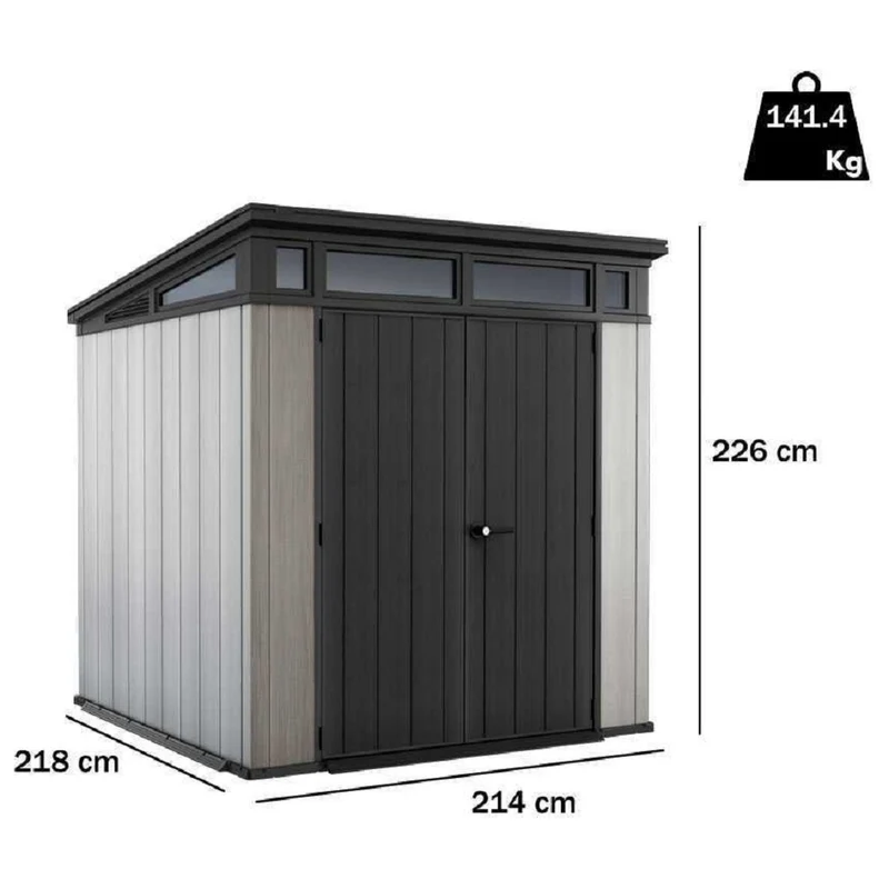 Casetta Artisan Duotech Grigio 214x218x226 Cm