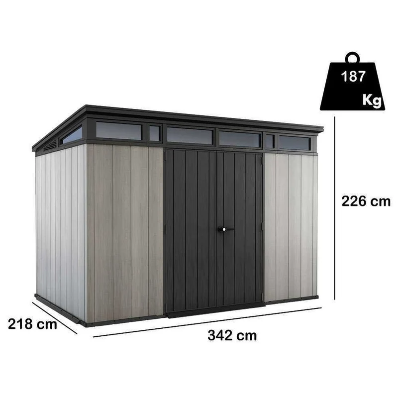 Casetta Artisan Duotech Grigio 342x218x226 Cm