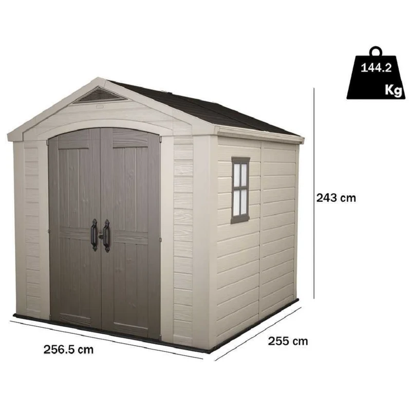 Casetta Factor Beige Con Mensole 256x255x243 Cm