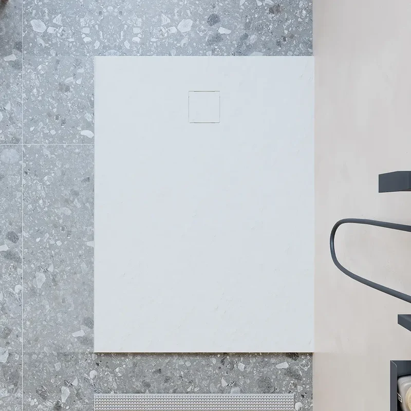Piatto doccia 90x140 cm colore bianco effetto pietra | Samos