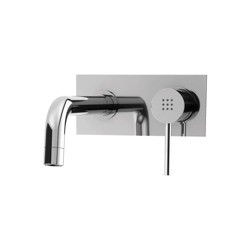 Set miscelatore lavabo ad incasso e bidet senza scarico ed incasso doccia con deviatore in ottone cromato | Ava
