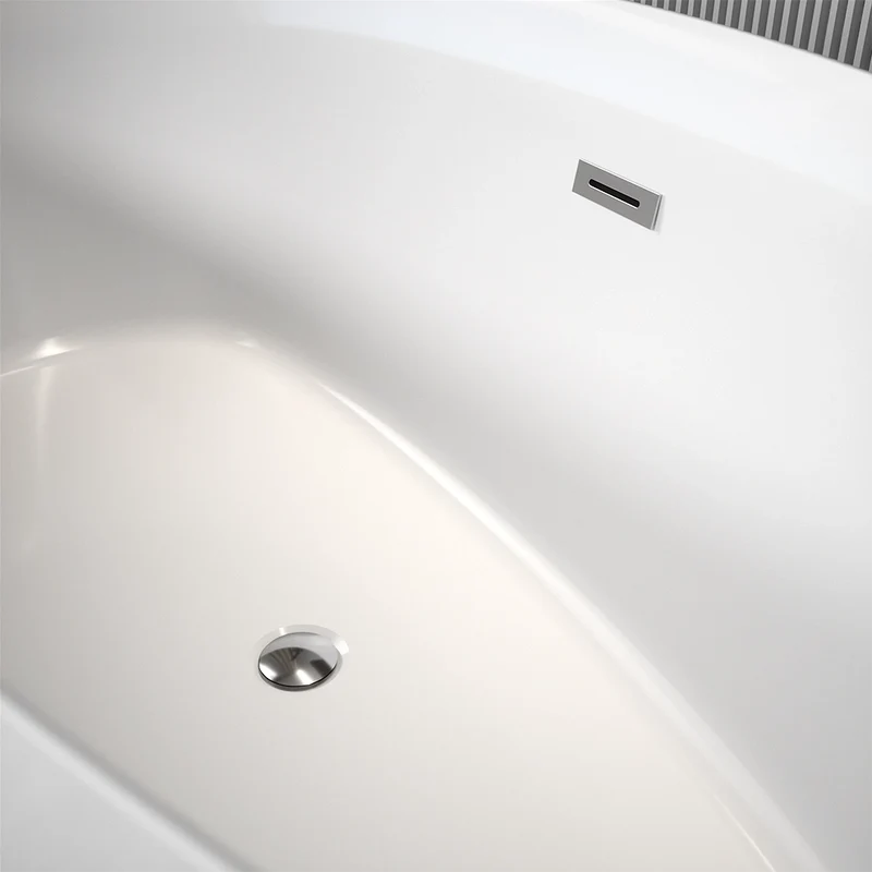 Vasca da bagno freestanding 170cm in acrilico bianco lucido | Caterina