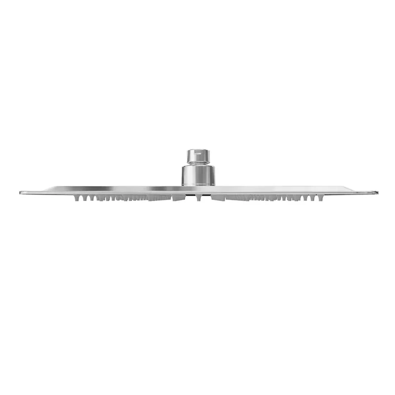 Set doccia squadrato cromato - Miscelatore incasso 2 vie, braccio 40cm, soffione slim 30x30cm e doccino