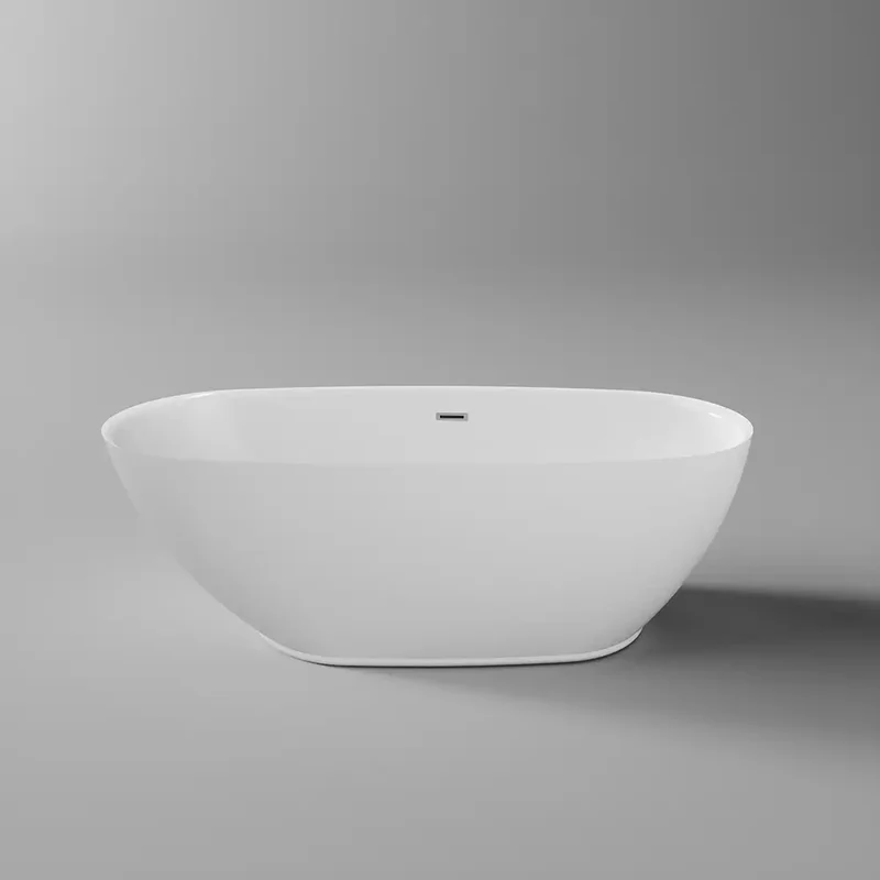 Vasca da bagno freestanding 170cm in acrilico bianco lucido | Thyra