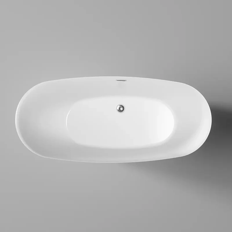 Vasca da bagno freestanding 170cm in acrilico bianco lucido | Thyra