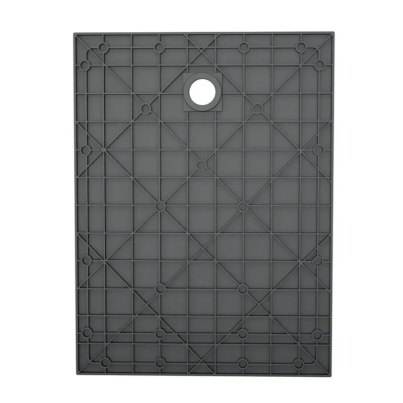 Piatto doccia 80x110 cm colore nero effetto pietra | Samos
