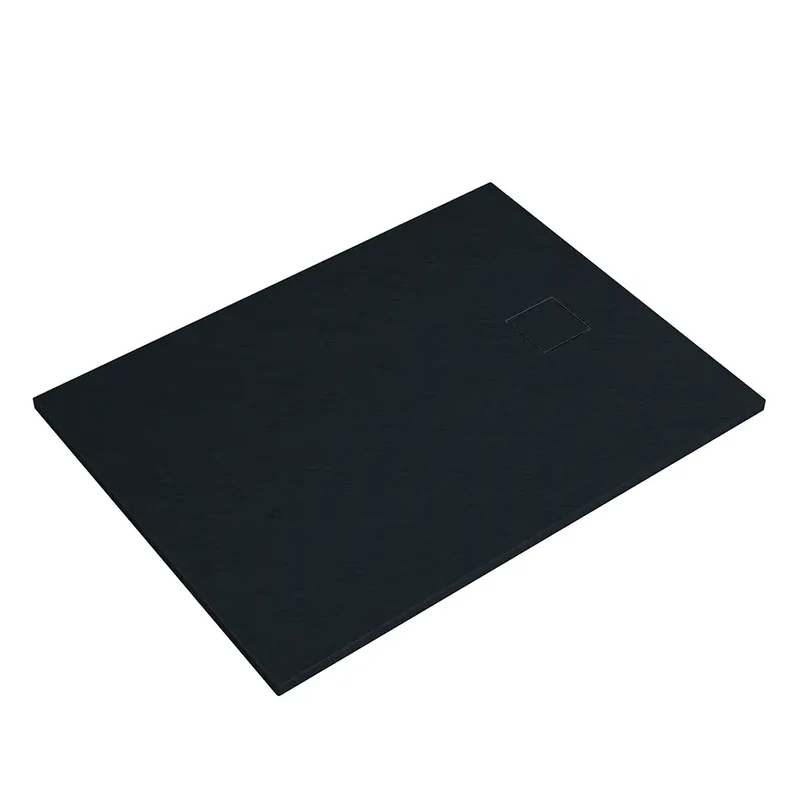Piatto doccia 80x110 cm colore nero effetto pietra | Samos