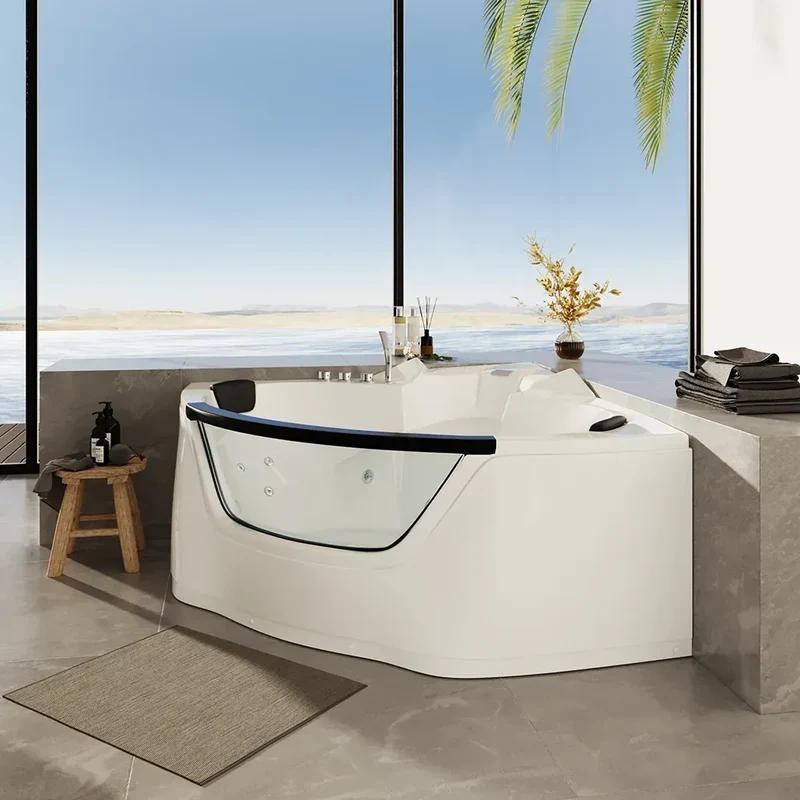 Vasca idromassaggio angolare 150x150 da interno design moderno | Bliss Eco