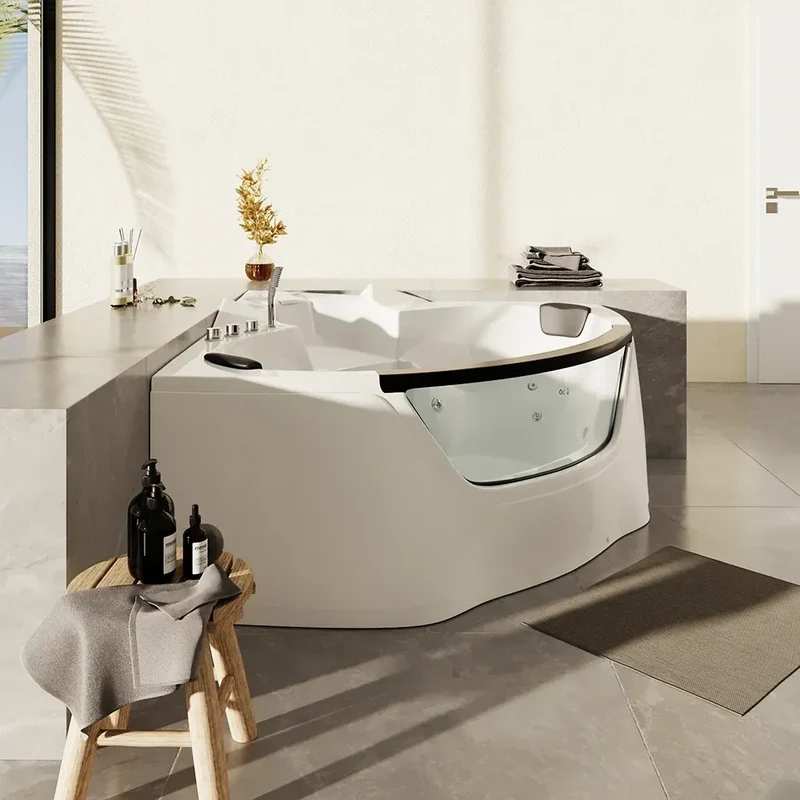 Vasca idromassaggio angolare 150x150 da interno design moderno | Bliss Eco