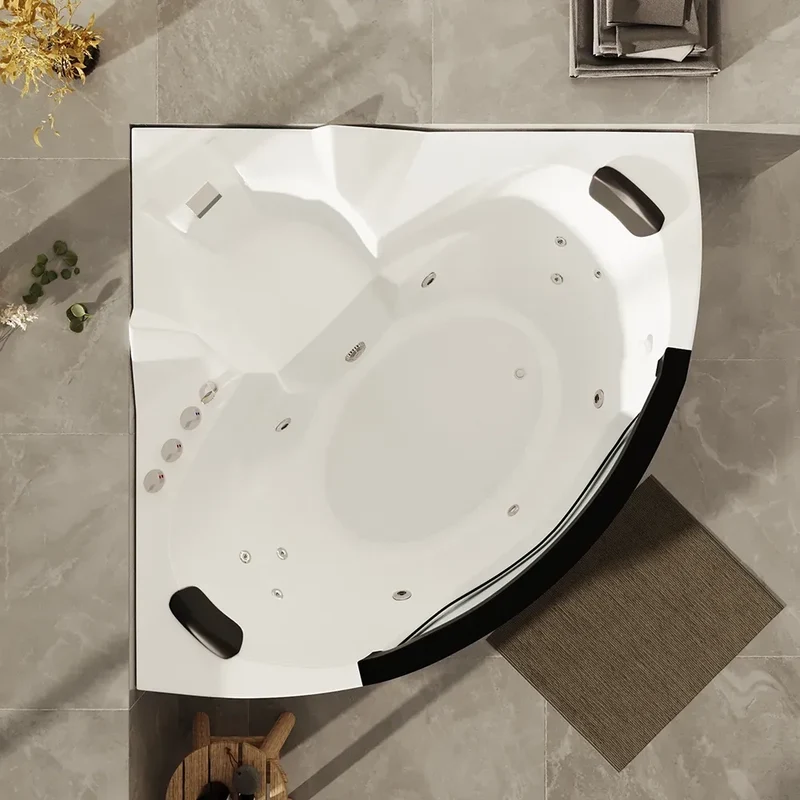 Vasca idromassaggio angolare 150x150 da interno design moderno | Bliss Eco