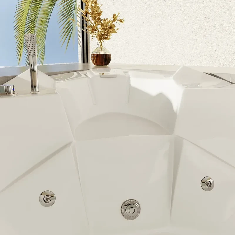 Vasca idromassaggio angolare 150x150 da interno design moderno | Bliss Eco