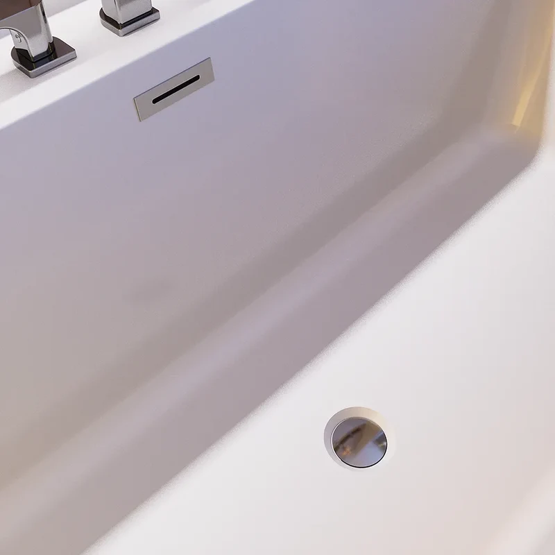 Vasca da bagno freestanding 170cm in acrilico bianco lucido | Elisabetta
