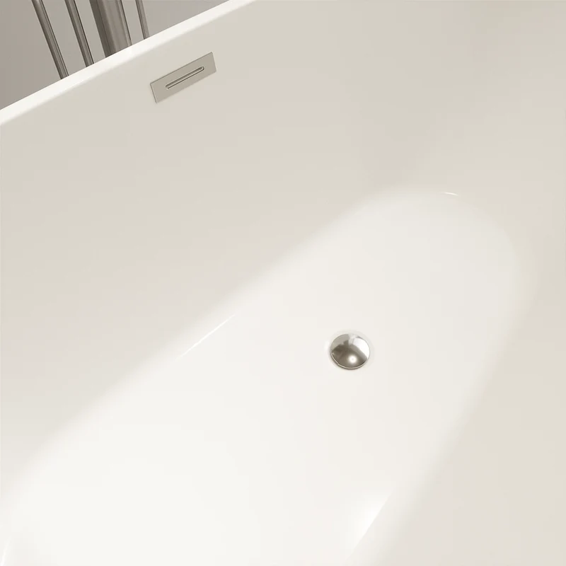 Vasca da bagno freestanding 170cm in acrilico bianco lucido | Era
