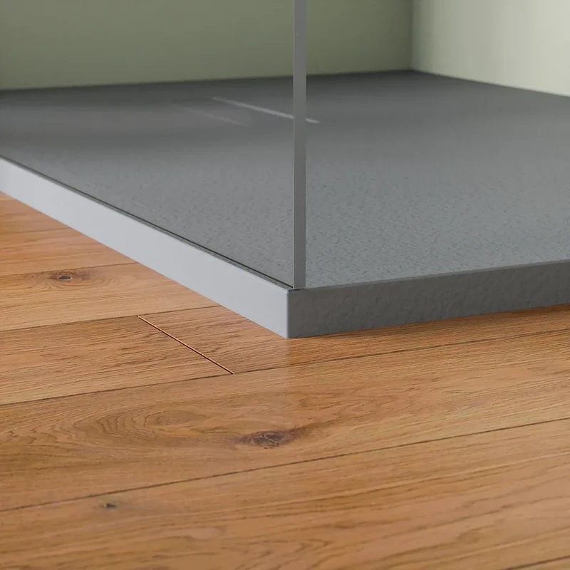 Piatto doccia 90x100 cm in marmoresina grigio effetto pietra | Merlera