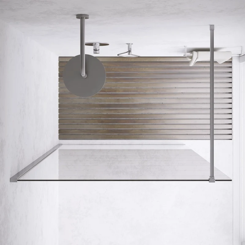 Parete doccia walk-in 140 cm 8mm trasparente anticalcare h200 | Lazaros