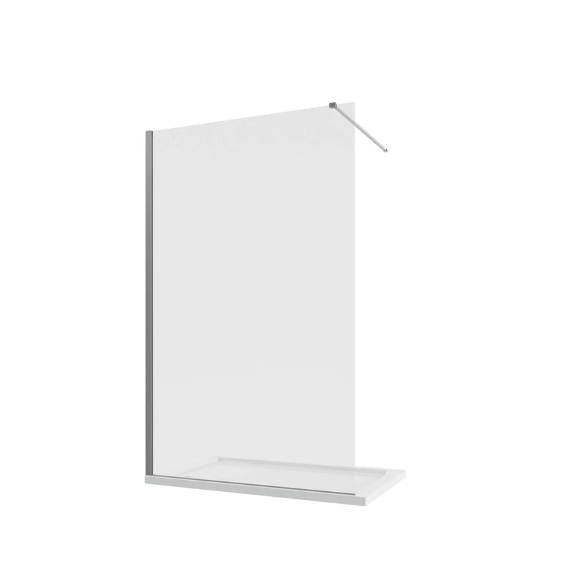 Parete doccia walk-in 140 cm 8mm trasparente anticalcare h200 | Lazaros