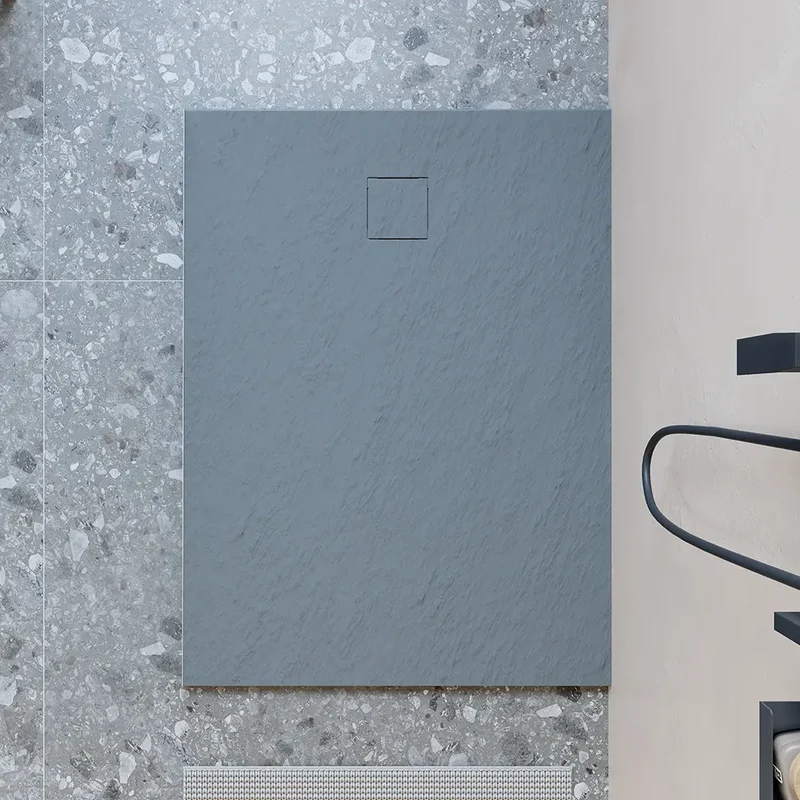 Piatto doccia 70x100 cm colore grigio effetto pietra | Samos
