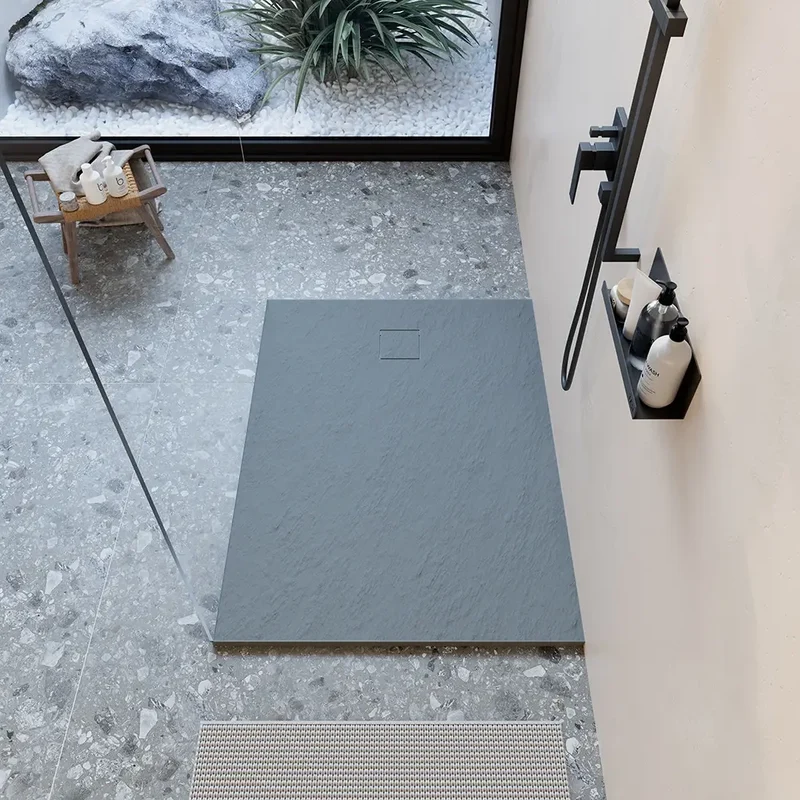 Piatto doccia 70x100 cm colore grigio effetto pietra | Samos