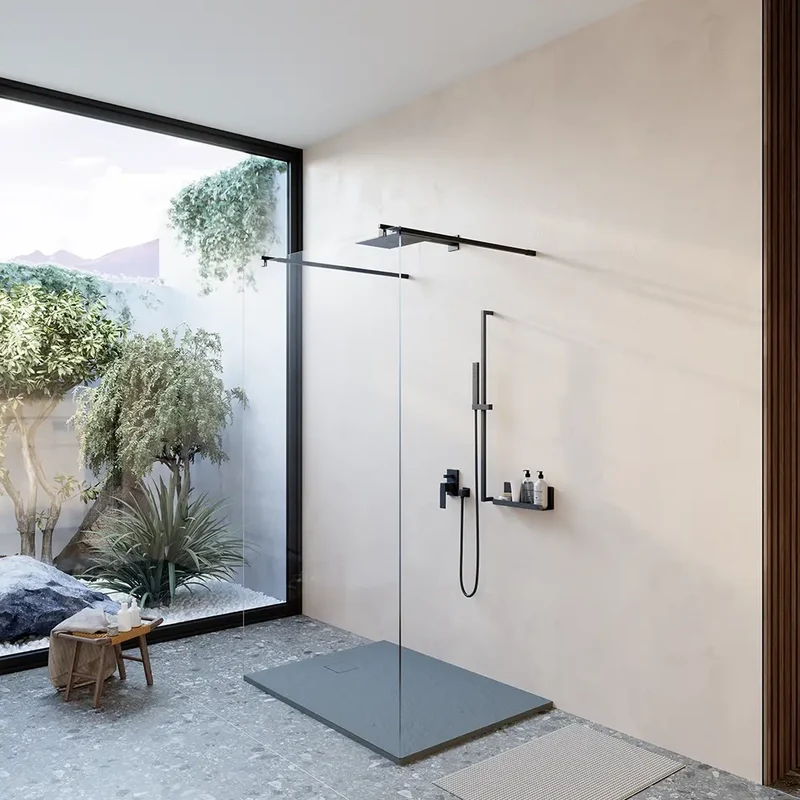 Piatto doccia 70x100 cm colore grigio effetto pietra | Samos