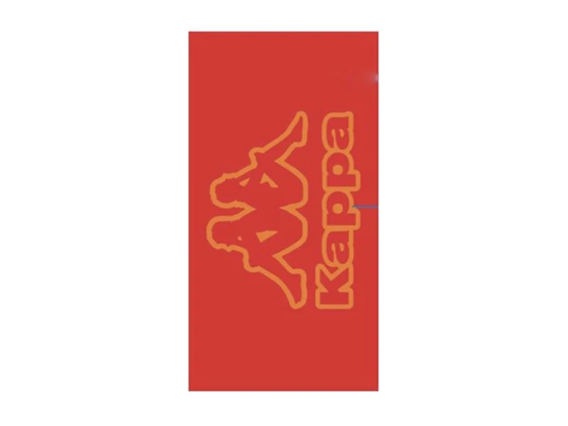 Kappa telo mare velour 86x160cm soft rosso