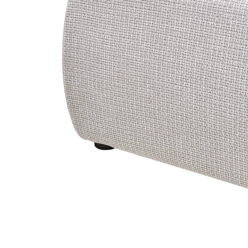 Letto matrimoniale ad acqua tessuto grigio chiaro 160 x 200 cm camera da letto moderna