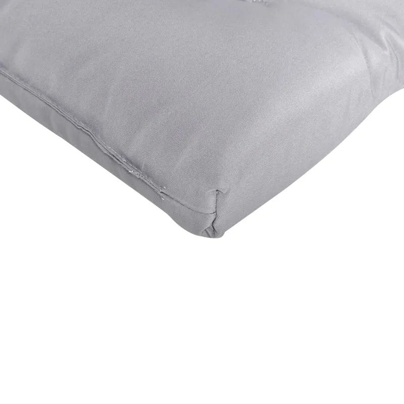 Cuscino per lettino prendisole con poggiatesta per lettino solare Resistente ai raggi UV grigio chiaro esterno bordo piscina