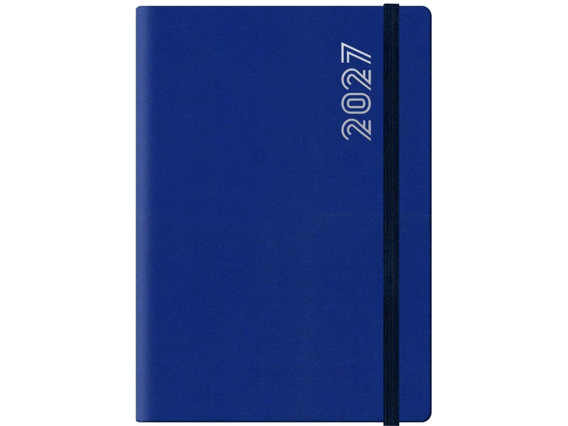 Agenda 2027 Dynamic con elastico 14,5x20,5cm giornaliera sabato e domenica abbinati bluette