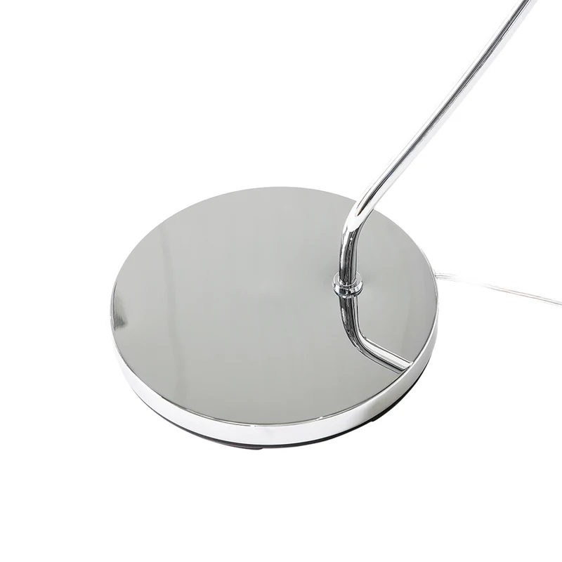 Lampada da Terra Metallo argentato 188 cm Arco base cromata Moderna
