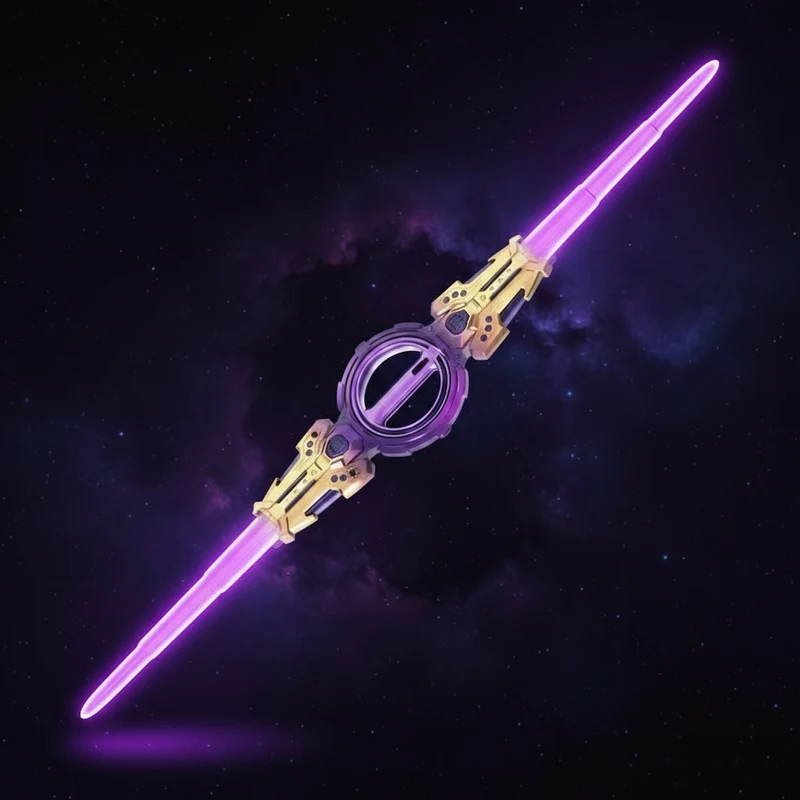 Halloween Light-Up Sword Toy with Retractable Blades and LED Lighting