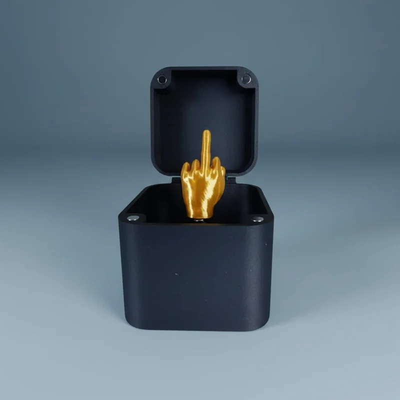 Halloween Wooden Box with a Pop-Up Spider for Pranks and Fun, Pop-Up Spider