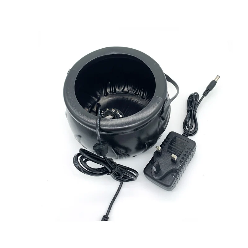 Halloween Witch’s Cauldron with Fog Generator and LED Lights for Home Decoration