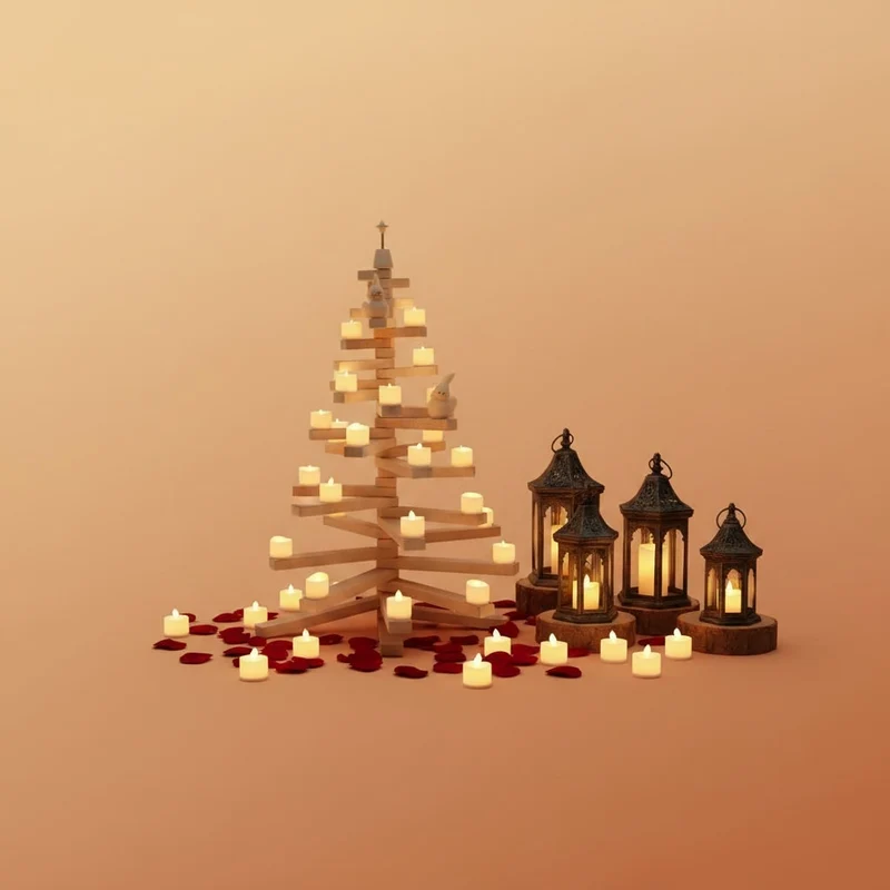 Halloween LED Battery-Operated Flameless Decorative Tealight Candles, Set of 24 Pieces