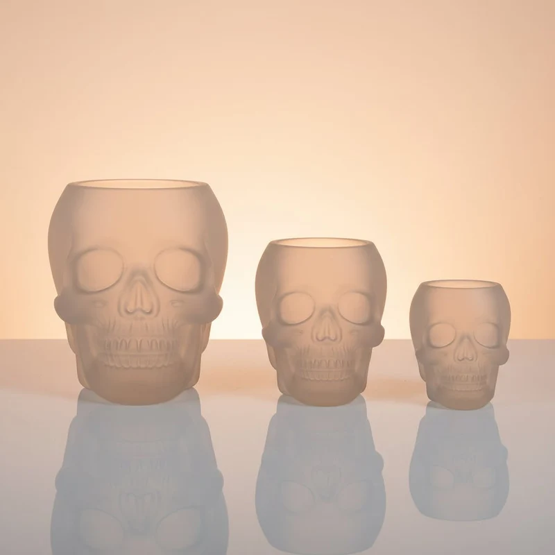 Halloween Silicone Skull Molds 3D Set of Three Sizes for Candles and Resin