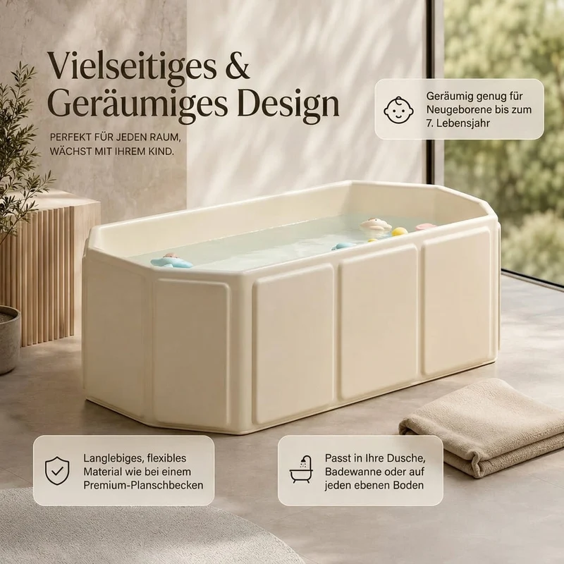 Faltbare Babybadewanne | Wannenfalt